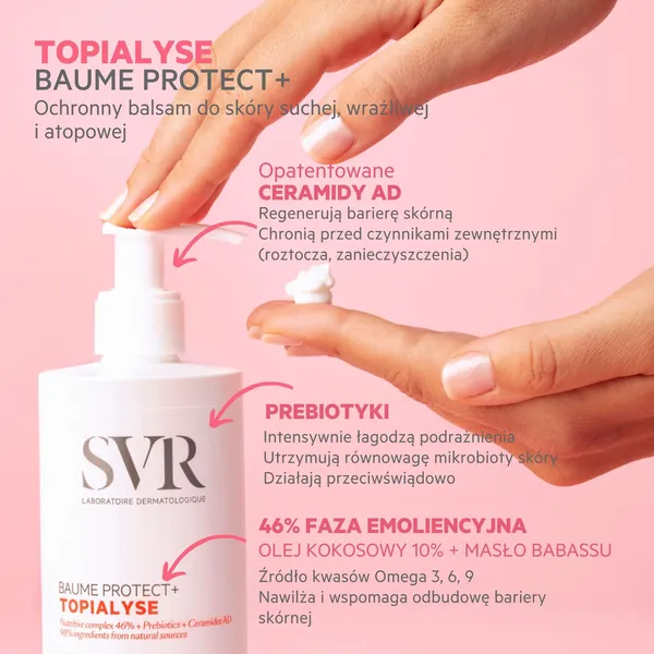 SVR Topialyse Baume Protect+ balsam do skóry atopowej i skłonnej do alergii 400 ml