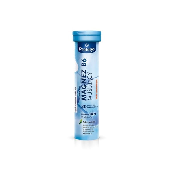 Protego Magnez B6, 20 tabletek musujących