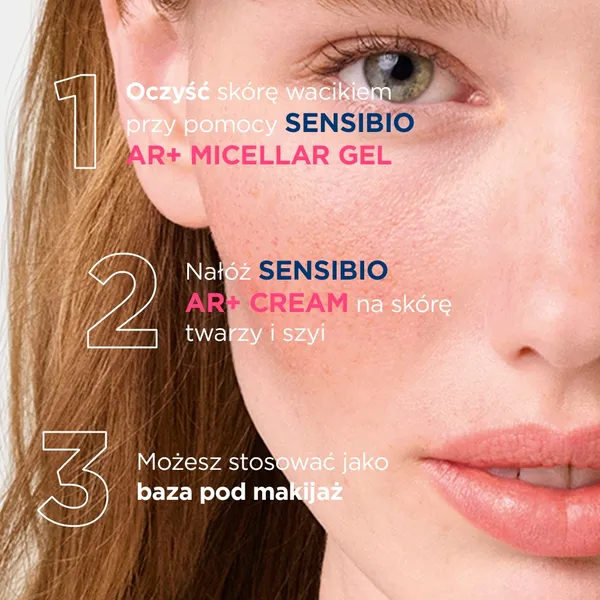 Bioderma Sensibio AR+, krem kojąco-nawilżający redukujący zaczerwienienia, 40 ml