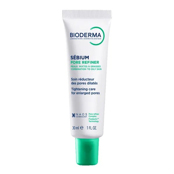 Bioderma Sebium Pore Refiner, krem do skóry tłustej i mieszanej zwężający rozszerzone pory, 30 ml