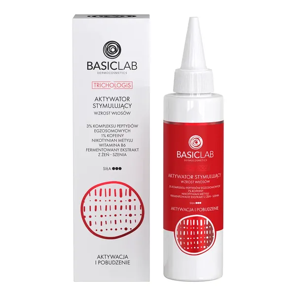 BasicLab Trichologis, aktywator stymulujący wzrost włosów, 150 ml