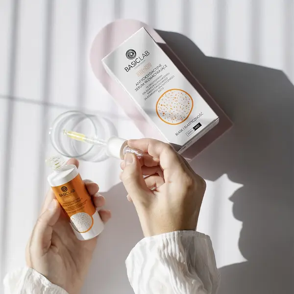BasicLab Esteticus Antyoksydacyjne serum wzmacniające 1% ergotioneiny, 10% kompleksu, 30 ml