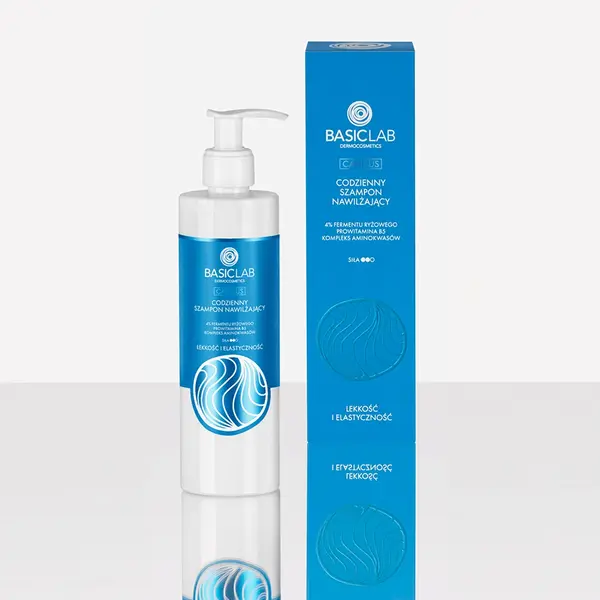 BasicLab Capillus, Codzienny Szampon Nawilżający, 300 ml
