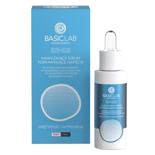 Basiclab Dermocosmetics Esteticus Nawilżające serum poprawiające napięcie 3% kw. hialuronowego, 30 ml