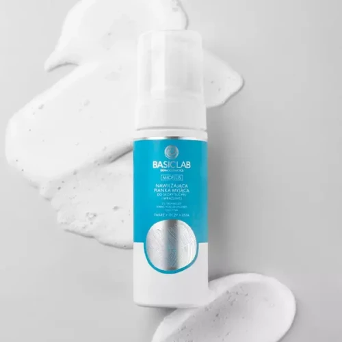 BasicLab Micellis, nawilżająca pianka myjąca do skóry suchej i wrażliwej, 150 ml
