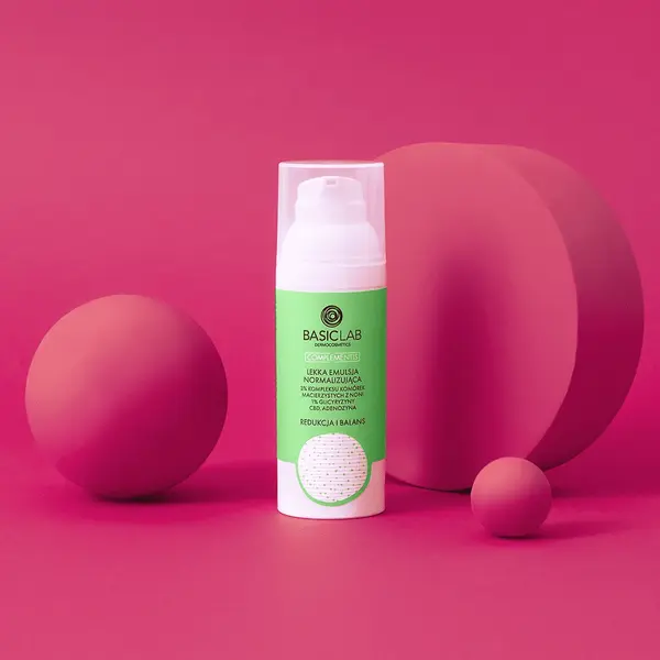 BasicLab Complementis, normalizująca emulsja do twarzy, 50 ml