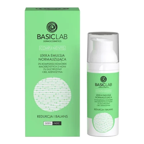 BasicLab Complementis, normalizująca emulsja do twarzy, 50 ml