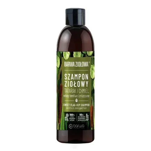 Barwa Ziołowa, szampon tatarakowo-chmielowy do włosów łamliwych i zniszczonych, 250 ml