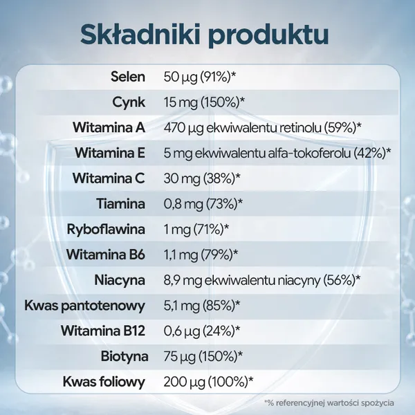Selen + cynk z witaminami, tabletki, 30 szt.