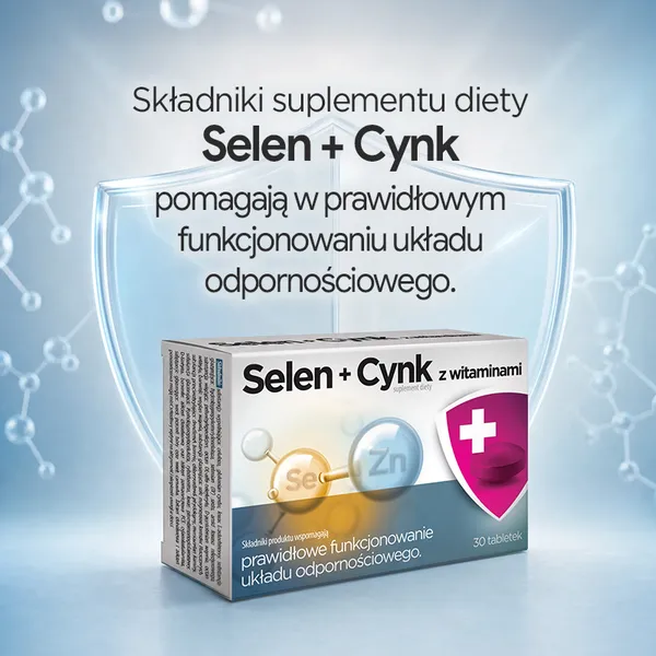 Selen + cynk z witaminami, tabletki, 30 szt.