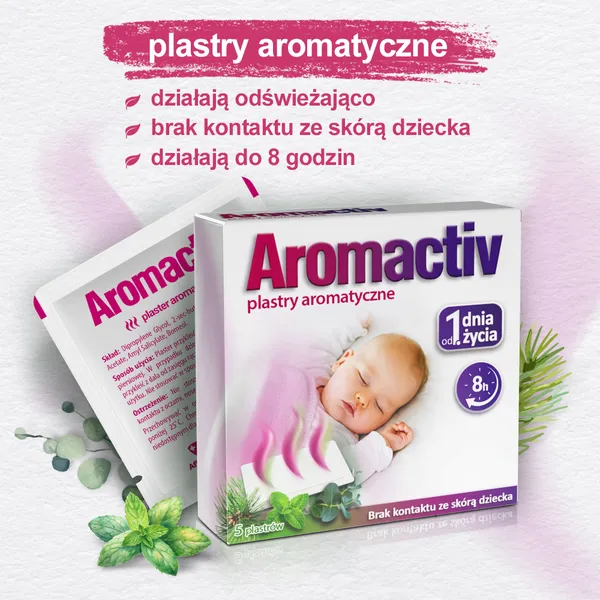 Aromactiv, plastry aromatyczne, 5 szt.