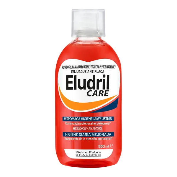 Eludril Care, płyn do codziennej higieny jamy ustnej, 500 ml
