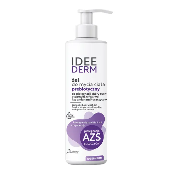 Ideederm, żel do mycia ciała, prebiotyczny, 400 ml