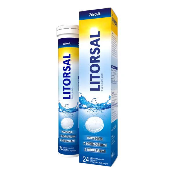 Zdrovit Litorsal, tabletki musujące, 24 szt.