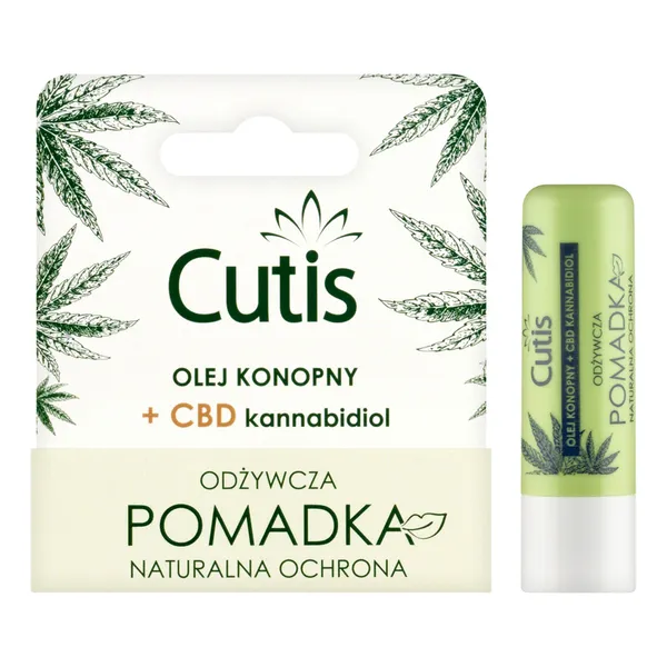 Cutis, odżywcza pomadka konopna + CBD kannabidiol, 5 g
