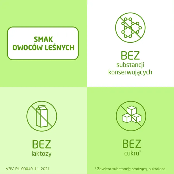 Vibovit Uczeń, tabletki do ssania, smak owoce leśne, od 8 lat, 30 szt.