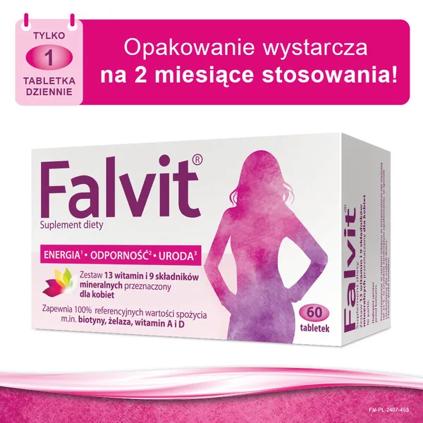 Falvit, tabletki drażowane, 60 szt.