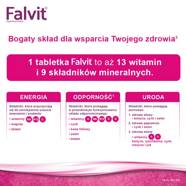 Falvit, tabletki drażowane, 60 szt.