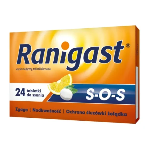 Ranigast S-O-S, tabletki do ssania, 24 szt.