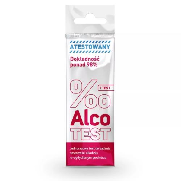 AlcoTest, jednorazowy test do badania alkoholu, 1 szt.