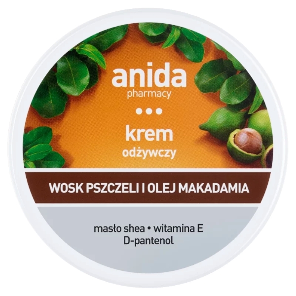 Anida Wosk pszczeli i olej macadamia, krem odżywczy, 125 ml