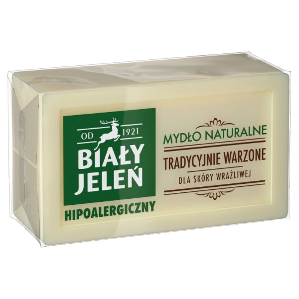Biały Jeleń Hipoalergiczny mydło naturalne w kostce, 150 g