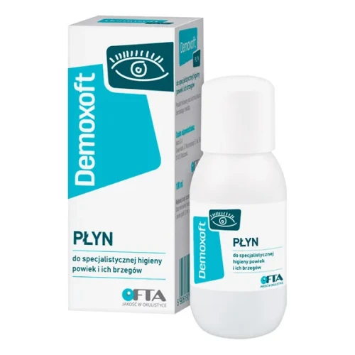 Demoxoft, płyn do pielęgnacji i oczyszczania podrażnionej skóry powiek, 100 ml