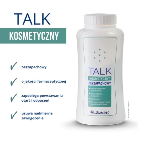 Ziołolek, talk kosmetyczny, bezzapachowy, 100 g