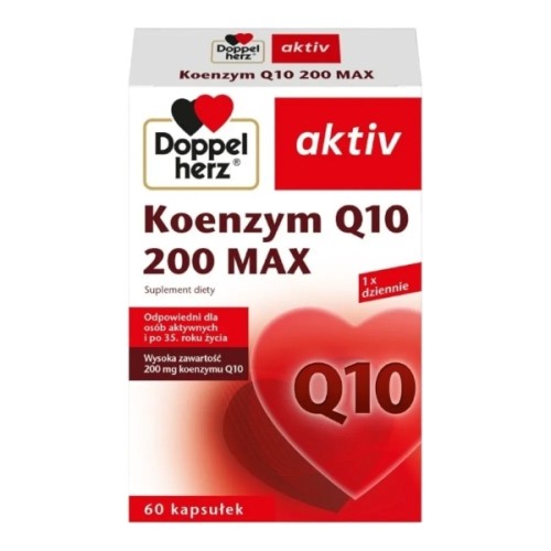 Doppelherz Aktiv Koenzym Q10 200 Max Kapsułki, 60 szt.