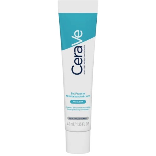 CeraVe, żel przeciw niedoskonałościom, dla skóry tłustej i skłonnej do trądziku, 40ml