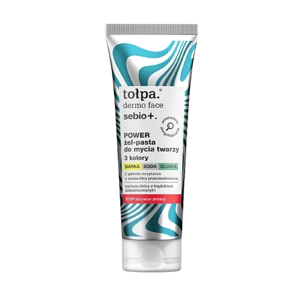 Tołpa Dermo Face Sebio+ Power Żel-pasta do mycia twarzy, 100 ml