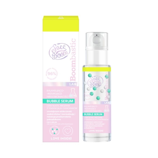 FaceBoom Boombastic Lab balansująco-redukujące niedoskonałości bubble serum, 30 ml