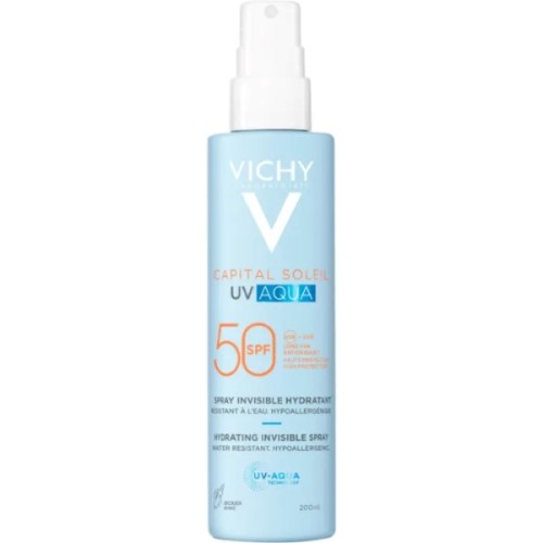 Vichy Capital Soleil UV-Aqua Spray ochronny do ciała, SPF50, 200 ml