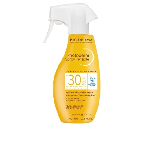 Bioderma Photoderm SPF 30, hipoalergiczny spray dla całej rodziny, 300 ml