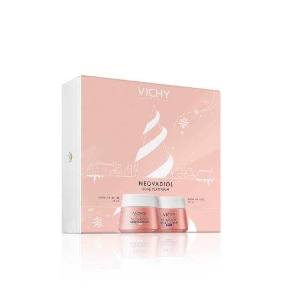 Vichy Neovadiol Rose Platinium, zestaw prezentowy (krem na dzień 50 ml + krem na noc 50 ml)
