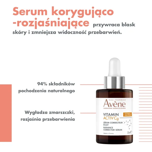 Avene Eau Thermale Vitamin Activ Cg serum korygująco-rozjaśniające 30 ml