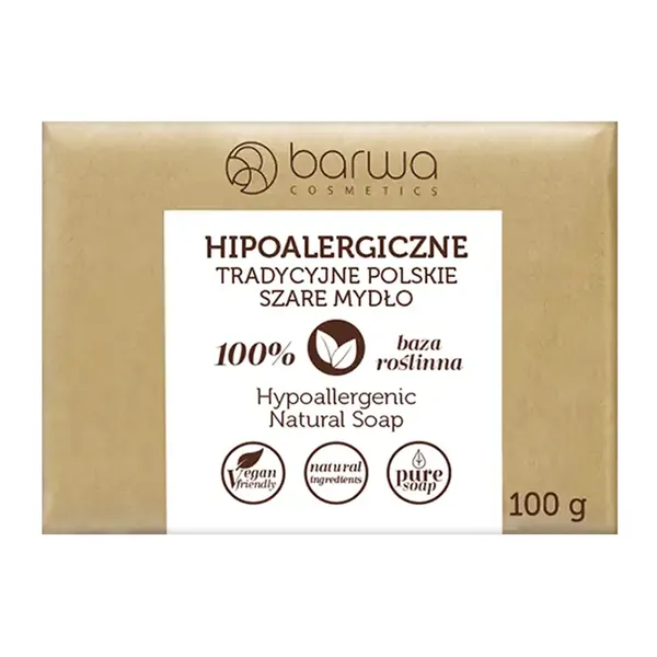 Barwa hipoalergiczne tradycyjne polskie szare mydło 100 g