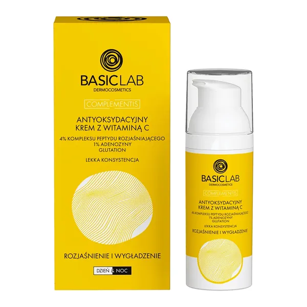 BasicLab Complementis antyoksydacyjny krem z witaminą C, o lekkiej konsystencji 50 ml