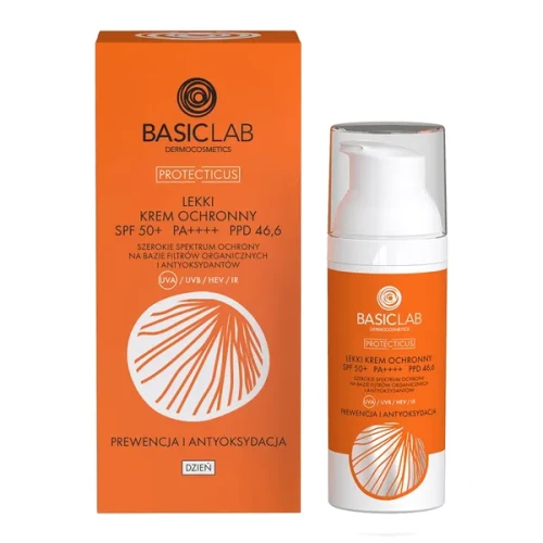 BasicLab Protecticus lekki krem ochronny SPF 50+ 50 ml