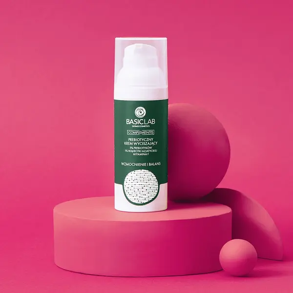 BasicLab Complementis probiotyczny krem wyciszający 5% prebiotyków,1% wąkrotki witamina F 50 ml